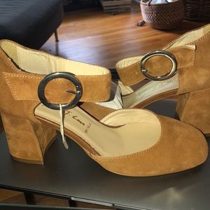 Brown suede shoes